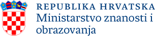 Logo Ministarstvo znanosti, obrazovanja i mladih